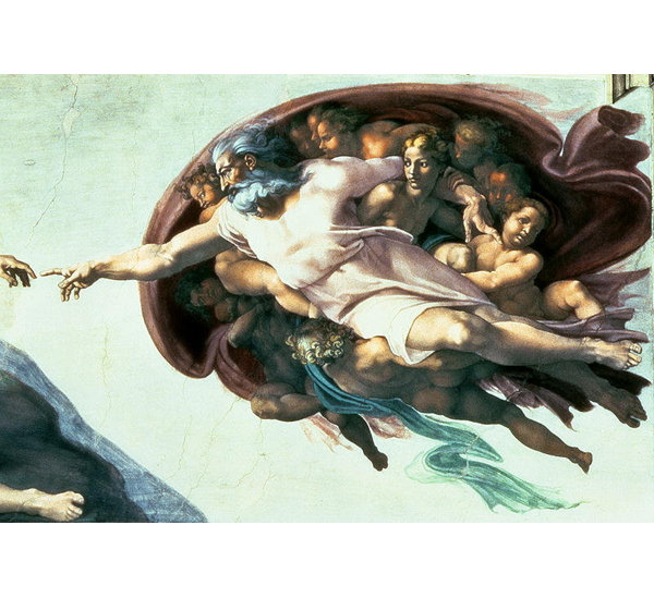 East Urban Home Kunstdruck Decke der Sixtinischen Kapelle: Schöpfung